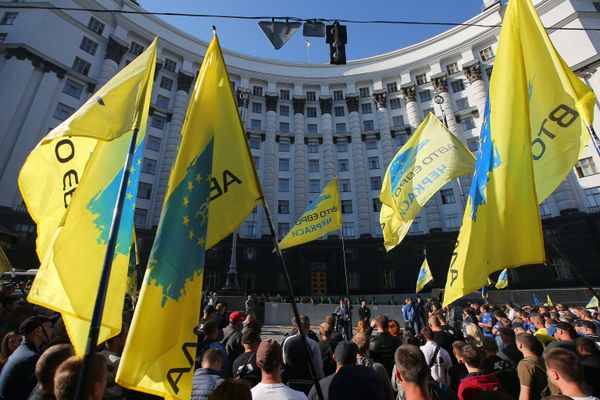 Акция владельцев автомобилей с европейскими номерами в Киеве Акция владельцев автомобилей с европейскими номерами в Киеве