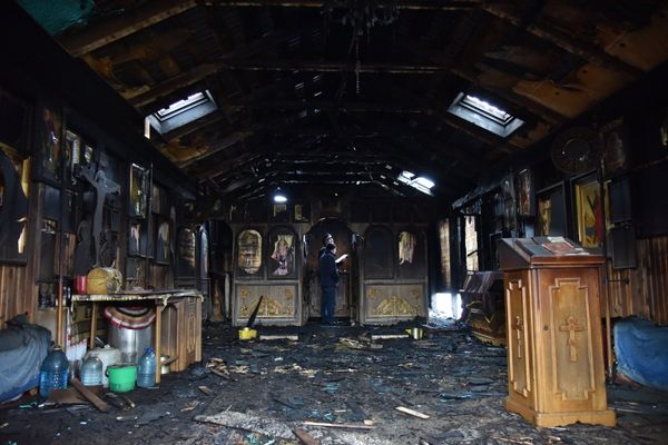 Церковь УПЦ Московского патриархата сгорела во Львове