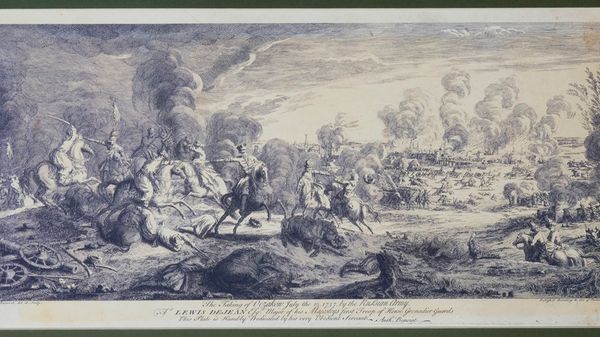 Аник Бенуа Взятие Очакова русской армией 13 июля 1737 года, гравюра XVIII века