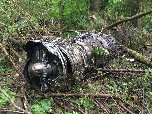Крушение истребителя Су-27 в Подмосковье