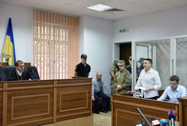Рассмотрение в киевском суде жалобы на арест Н. Савченко