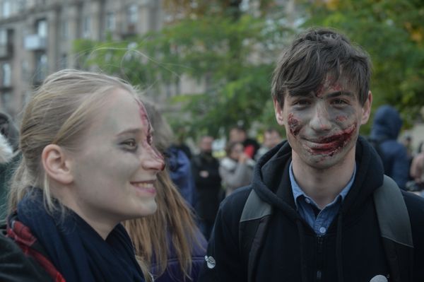 Марш зомби в Киеве