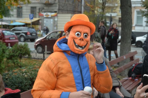 Марш зомби в Киеве