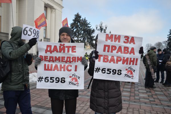 Митинг за права животных в Киеве