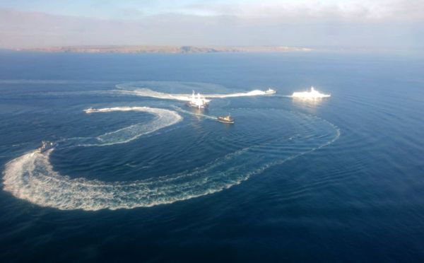 Три корабля ВМС Украины пересекли российскую границу Три корабля ВМС Украины пересекли российскую границу