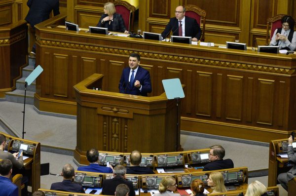 Заседание Верховной рады Украины