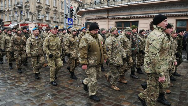 Празднование 25-й годовщины Вооруженных сил Украины во Львове Празднование 25-й годовщины Вооруженных сил Украины во Львове