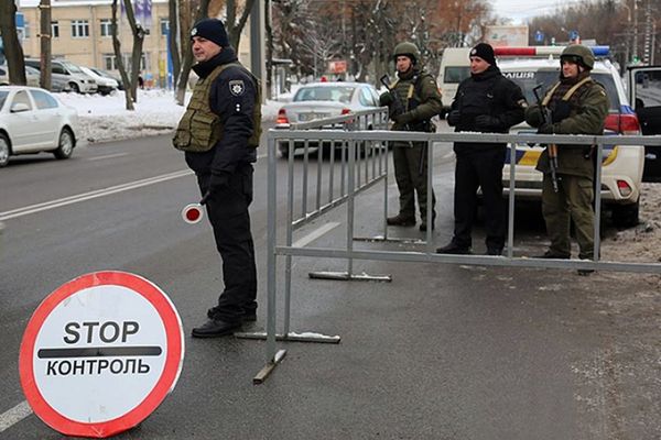 Полиция полицейский блок-пост
