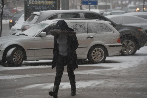 Снегопад снег Киев