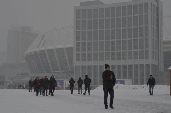 Снегопад снег Киев