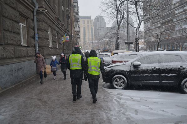 Снегопад снег Киев