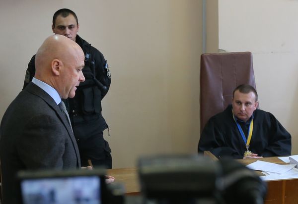 Суд над бывшим мэром Одессы Г. Трухановым в Киеве