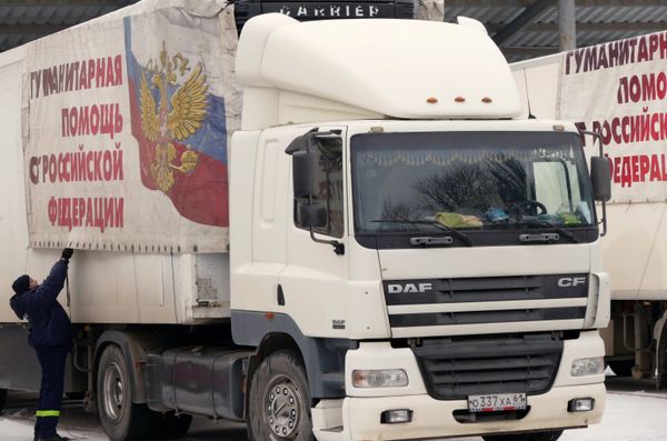 Гуманитарный конвой из России прибыл в Донецк