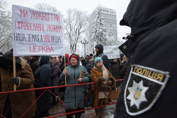 Акция в Киеве против переименования УПЦ