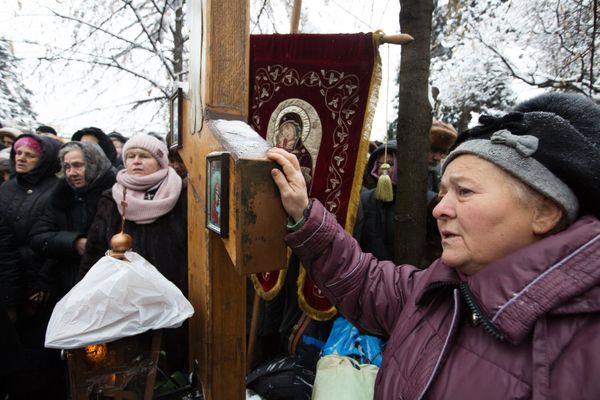 Акция в Киеве против переименования УПЦ Акция в Киеве против переименования УПЦ