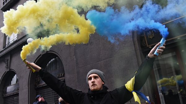 Акция протеста во Львове Акция протеста во Львове