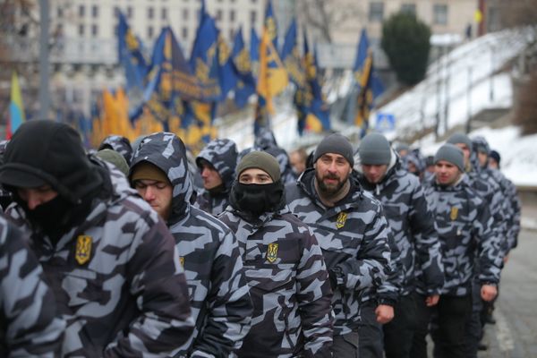 Акция националистов в Киеве Акция националистов в Киеве