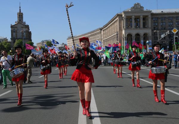 Первомайские демонстрации за рубежом Первомайские демонстрации за рубежом