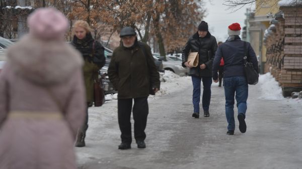 Гололед снег Киев зима