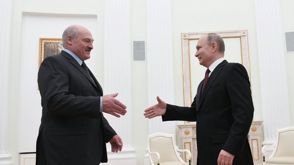 Президент РФ В. Путин встретился с президентом Белоруссии А. Лукашенко