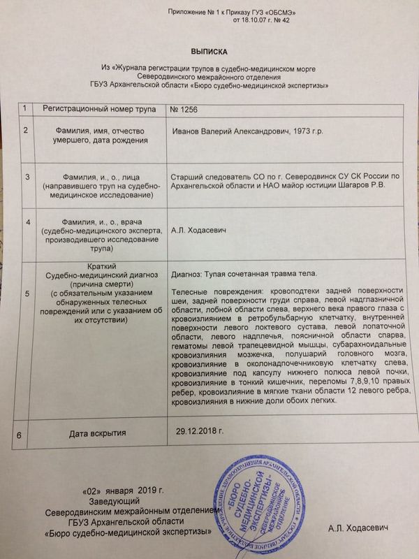 Выписка Иванов Валерий Выписка Иванов Валерий
