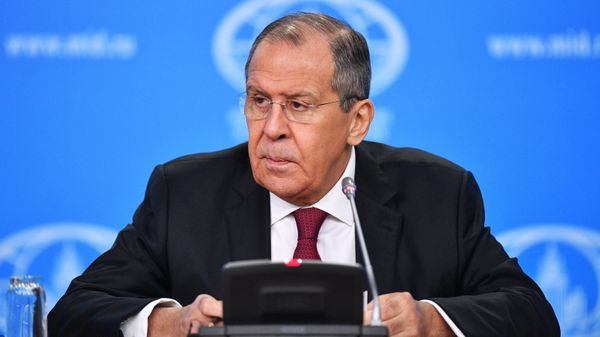 Пресс-конференция главы МИД РФ С. Лаврова