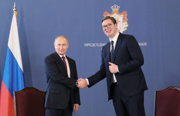 Официальный визит президента РФ В. Путина в Сербию