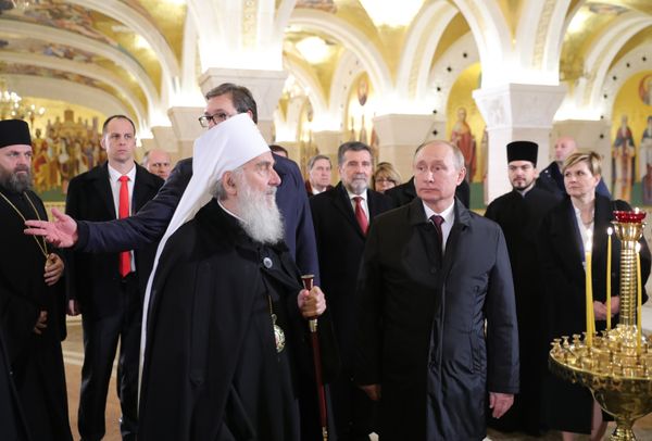 Официальный визит президента РФ В. Путина в Сербию