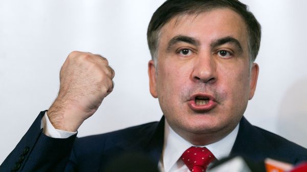 Пресс-конференция Михаила Саакашвили в Варшаве