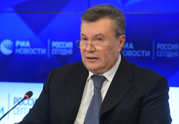 Пресс-конференция экс-президента Украины В. Януковича