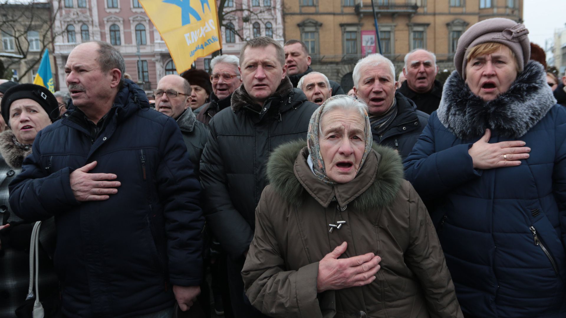 Акция с требованием импичмента президента Украины П. Порошенко во Львове - РИА Новости, 1920, 06.03.2025