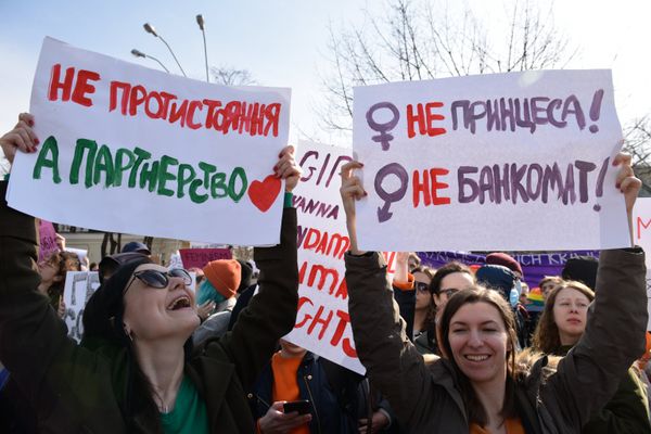 Женские марши на Украине