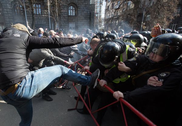 Акция в Киеве против коррупции в оборонной промышленности