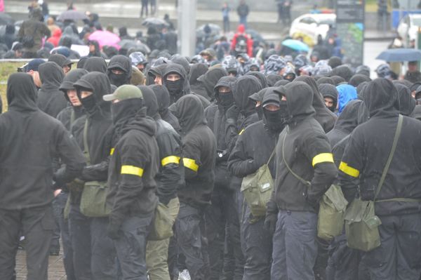 Партия «Нацкорпус» устроила митинг в Киеве Партия «Нацкорпус» устроила митинг в Киеве