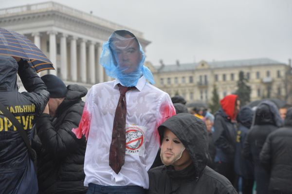 Партия «Нацкорпус» устроила митинг в Киеве Партия «Нацкорпус» устроила митинг в Киеве