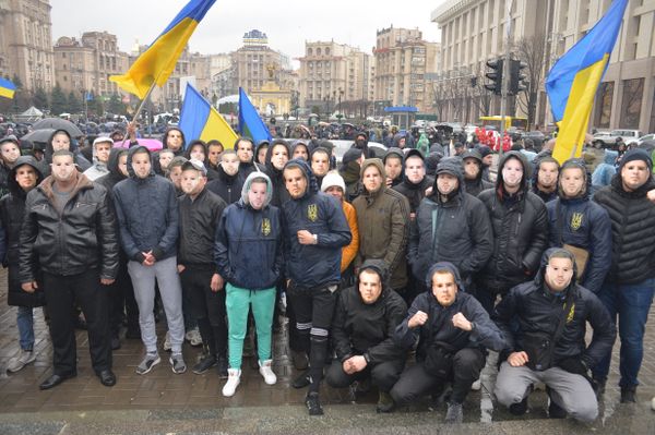 Партия «Нацкорпус» устроила митинг в Киеве националисты Партия «Нацкорпус» устроила митинг в Киеве националисты