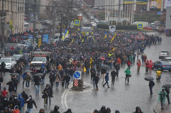 Партия «Нацкорпус» устроила митинг в Киеве националисты Партия «Нацкорпус» устроила митинг в Киеве националисты