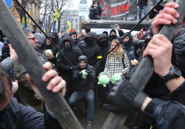 Акция националистов в Киеве Акция националистов в Киеве
