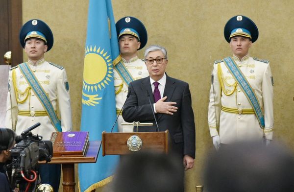 Церемония передачи полномочий президента Казахстана К. Токаеву