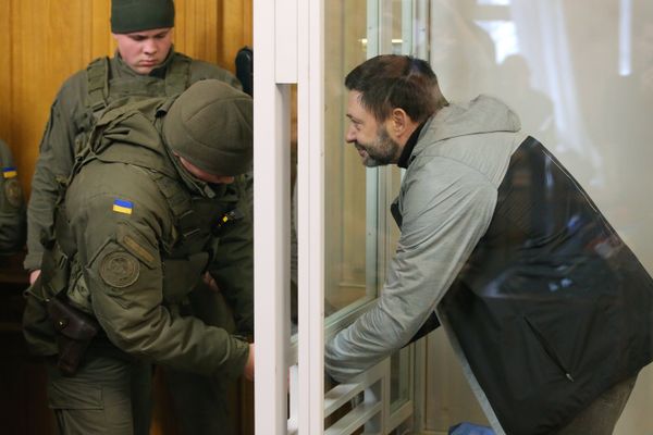 Заседание суда по делу журналиста К. Вышинского в Киеве