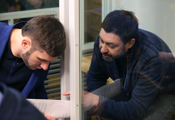 Заседание суда по делу журналиста К. Вышинского в Киеве