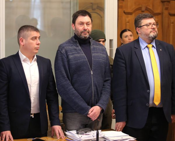 Заседание суда по делу журналиста К. Вышинского в Киеве