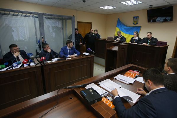 Заседание суда по делу журналиста К. Вышинского Заседание суда по делу журналиста К. Вышинского