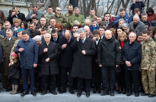 Порошенко Турчинов молебен