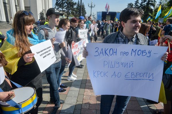 Митинг языковой закон язык мова