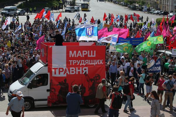 Первомайские демонстрации за рубежом