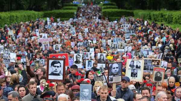 Акция Бессмертный полк и празднование Дня Победы на Украине