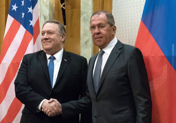 Встреча главы МИД РФ С. Лаврова с госсекретарем США М. Помпео Встреча главы МИД РФ С. Лаврова с госсекретарем США М. Помпео