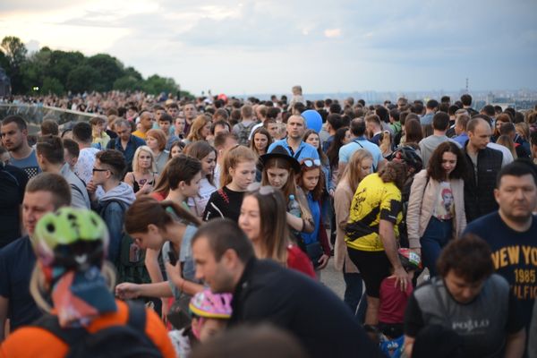 Пешеходный мост Киев