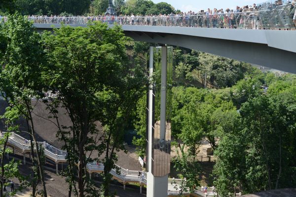 Пешеходный мост Киев